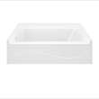 Samuel Mueller Revolution 60 x 30 x 17 in. SMC Alcove Bathtub, Left-Hand Drain, White, SMRTTR6030L-31