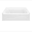 Samuel Mueller Revolution 60 x 30 x 17 in. SMC Alcove Bathtub, Right-Hand Drain, White, SMRTTR6030R-31