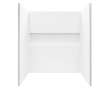 Samuel Mueller Revolution 60 x 30 x 60 in. 4-Piece SMC Subway Tile Shower Wall Kit, White, SMRWK603063-31