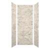 Monterey 36-in x 36-in x 96-in Glue to Wall 3-Piece Shower Wall Kit, Creme/Velvet