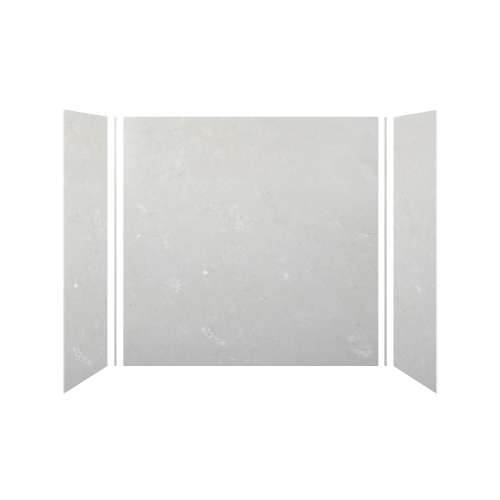 Monterey 60-in x 36-in x 72-in Glue to Wall 3-Piece Tub Wall Kit, Moonstone/Velvet